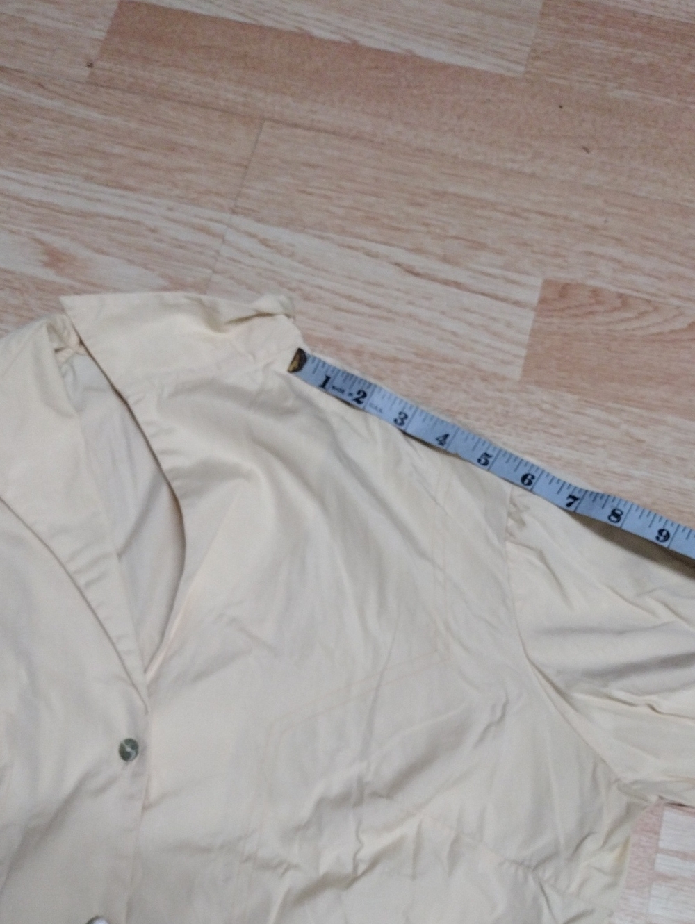 Vintage Cotton Cream Blouse - Picture 6 of 12